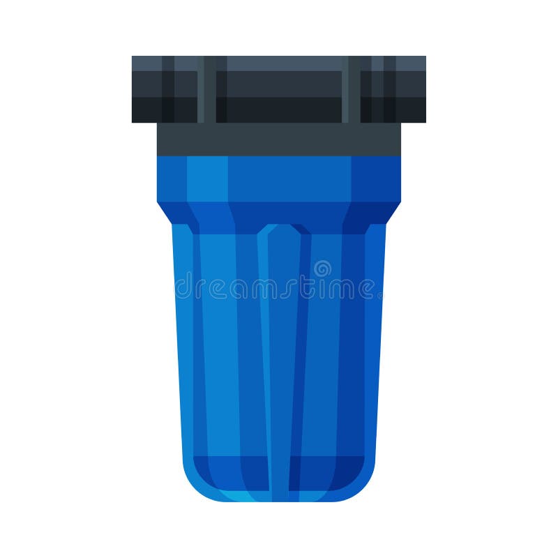 Modern Water Filter, Special Equipment for Water Purification Vector  Illustration on White Background Stock Vector - Illustration of household,  filtration: 189182555