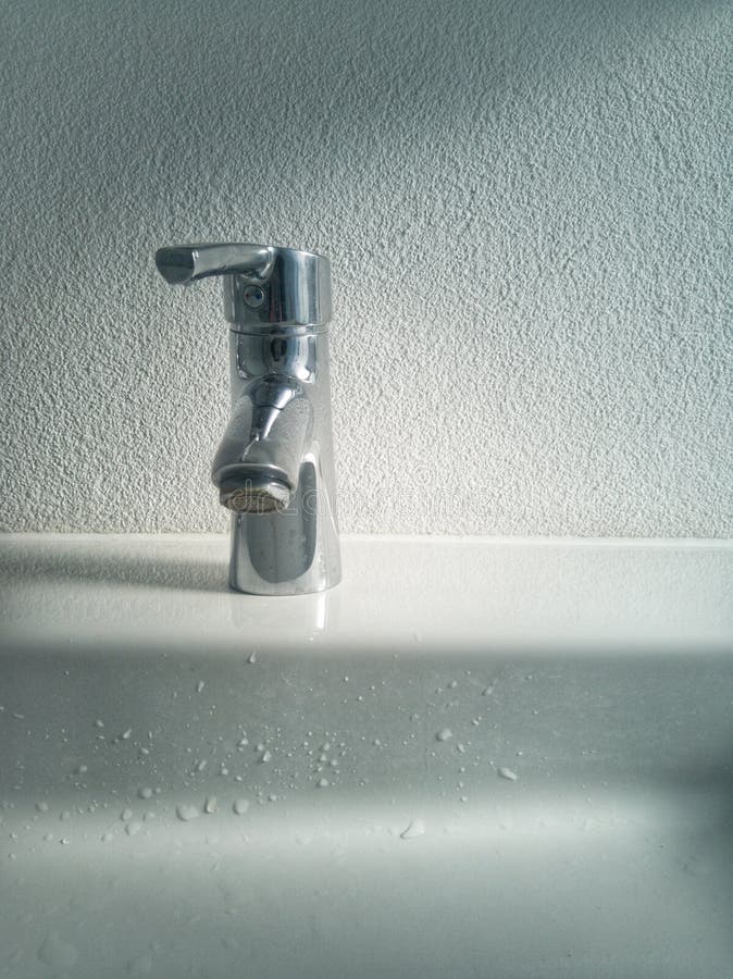 Modern Water Tap in a Bathroom Stock Image Image of bath, white