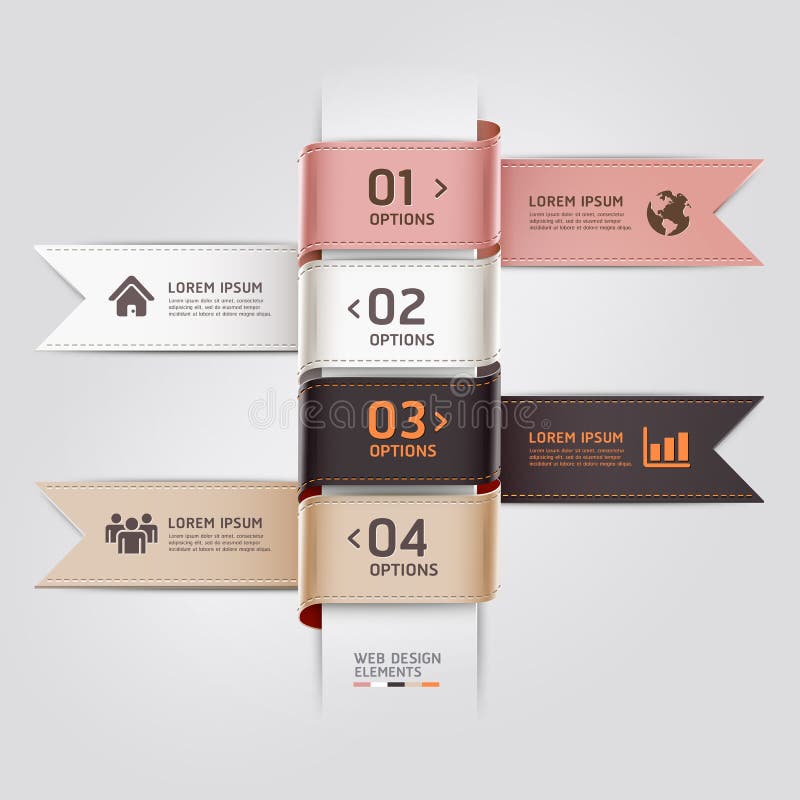 Modern web design template ribbon style. royalty free illustration Modern web design template ribbon style. royalty free illustration