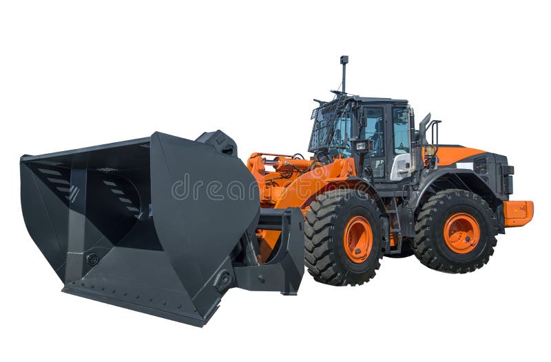 Modern wheel loader stock photo