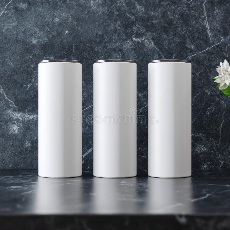 Modern White Kitchen Canisters Elegant Storage Solution royalty free illustration