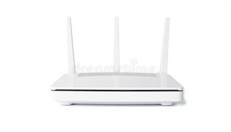 Modern WiFi-router trådlöst internet royaltyfri illustrationer