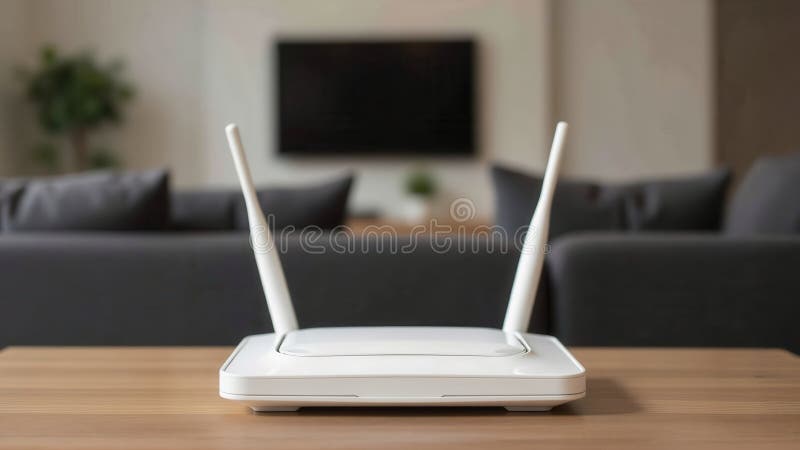 Modern WiFi-router trådlöst internet royaltyfri illustrationer