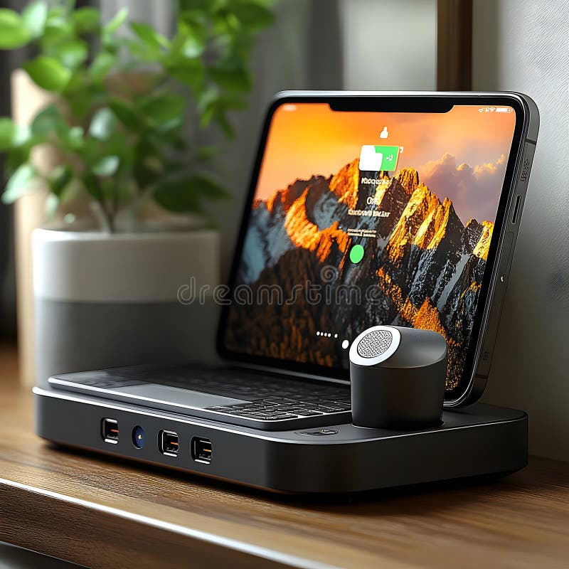 Modern Wireless Keyboard & Mouse Setup - 3D Illustration. Wireless setup keyboard and mouse for work from home