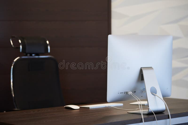 Modern Workplace. Office Work Place for Designer. Minimal Desktop Area