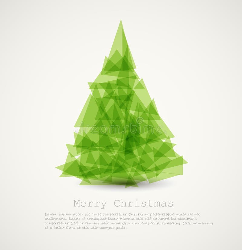 moderne abstracte Kerstmisboom vector illustratie moderne abstracte Kerstmisboom vector illustratie