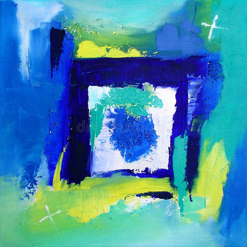 Moderne Abstracte Kunst die - schildert - Achtergrond royalty-vrije illustratie Moderne Abstracte Kunst die - schildert - Achtergrond royalty-vrije illustratie