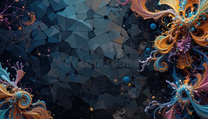 Moderne abstrakte Fractal Design Element Versatile Hintergrund für Broschüren Präsentationen und mehr lizenzfreie stockfotografie