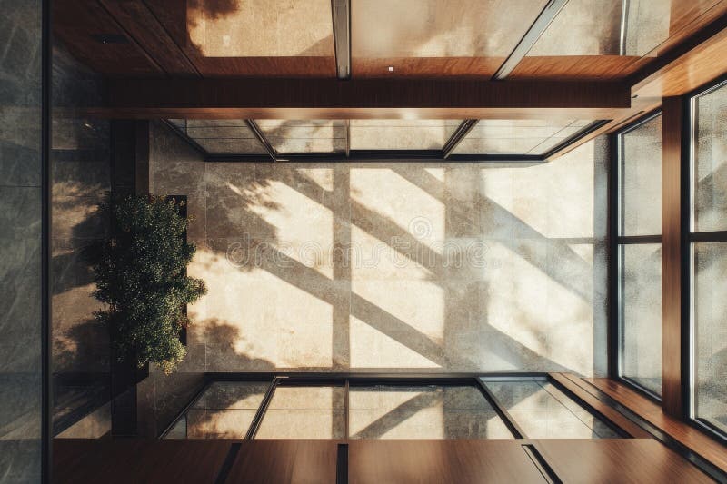 Moderne Elevator Lobby stockbilder