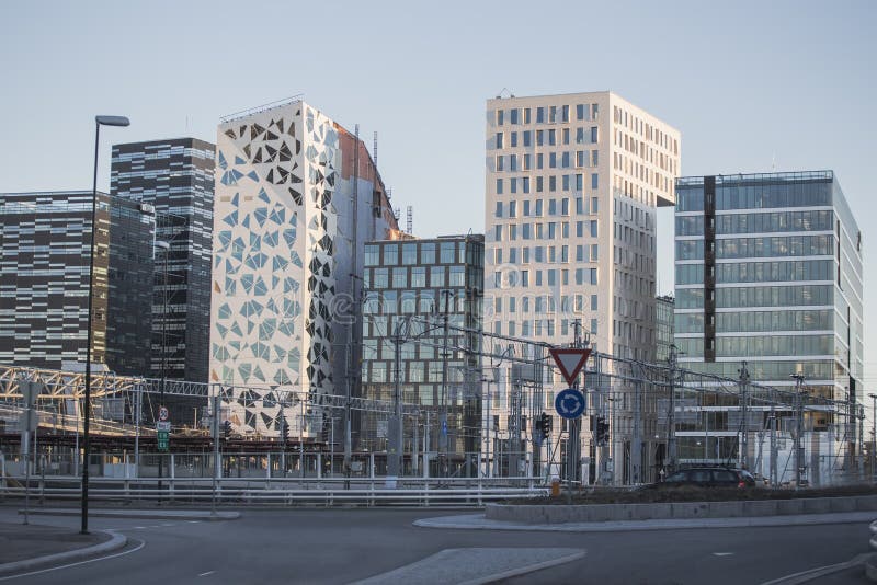 Moderne Geb\u00e4ude In Im Stadtzentrum Gelegenem Oslo 