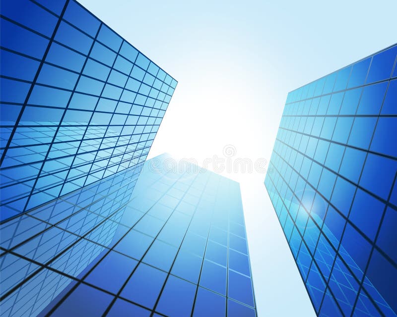 Moderne gebouwen stock illustratie