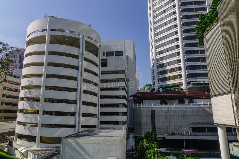 Moderne Gebäude in Singapur stockfotografie Moderne Gebäude in Singapur stockfotografie