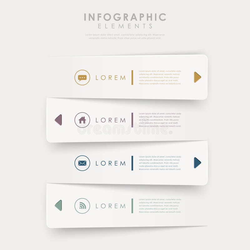 Moderne het malplaatje infographic elementen van ontwerpbanners royalty-vrije illustratie Moderne het malplaatje infographic elementen van ontwerpbanners royalty-vrije illustratie