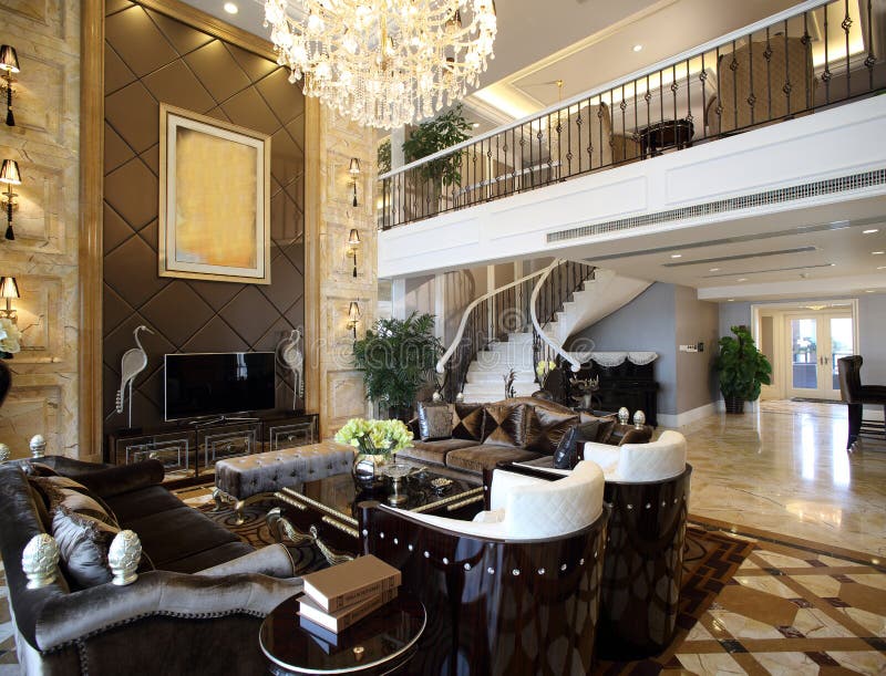 Moderne Innenarchitektur - Wohnzimmer lizenzfreie stockbilder
