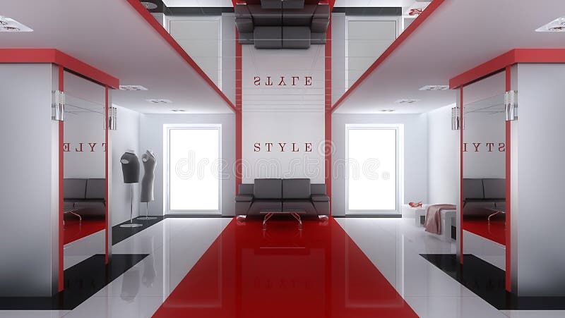 moderne intérieur de boutique illustration libre de droits moderne intérieur de boutique illustration libre de droits