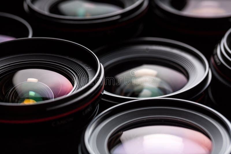 Moderne Kameraobjektive lizenzfreies stockbild Moderne Kameraobjektive lizenzfreies stockbild