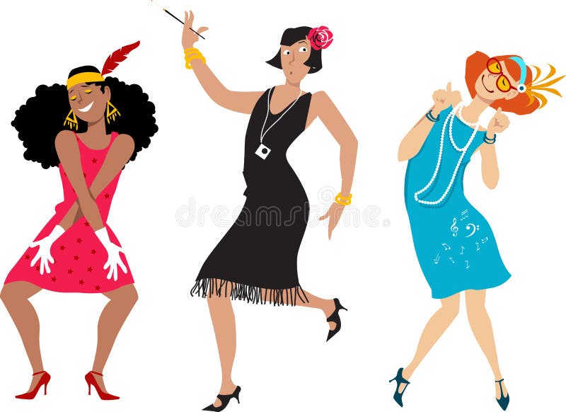 Moderne meisjes in de apotheek vector illustratie Moderne meisjes in de apotheek vector illustratie