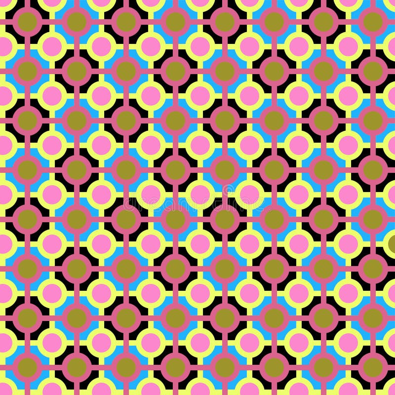 Modern bright joyful positive geometric checkered seamless pattern Abstract bright blue, pink, yellow, black colors Simple round, square, octagon, polygon shapes. Modern bright joyful positive geometric checkered seamless pattern Abstract bright blue, pink, yellow, black colors Simple round, square, octagon, polygon shapes