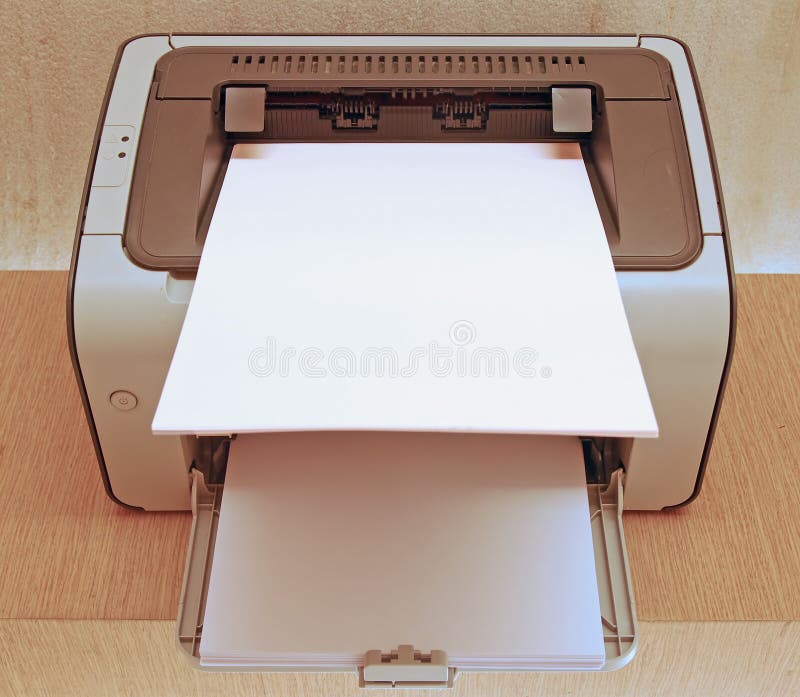 Modern Printer with A4 Paper Feed. Modern Printer with A4 Paper Feed