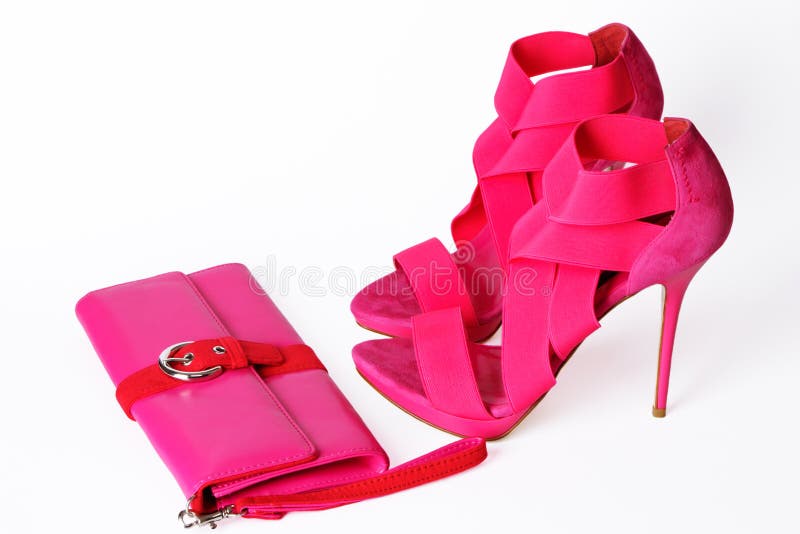 Moderne rosafarbene Schuhe