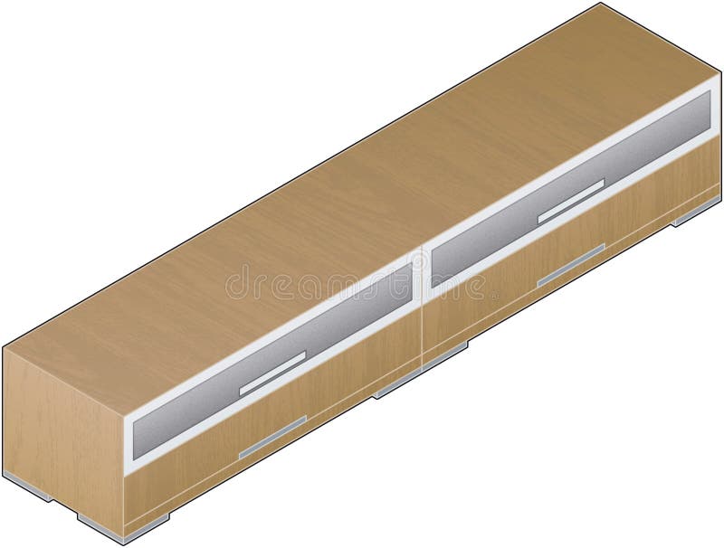 Moderne Stijl Grote Houten Clos vector illustratie Moderne Stijl Grote Houten Clos vector illustratie