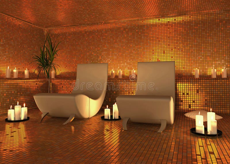 Moderner Innenraum des Badekurortes stockfotos Moderner Innenraum des Badekurortes stockfotos