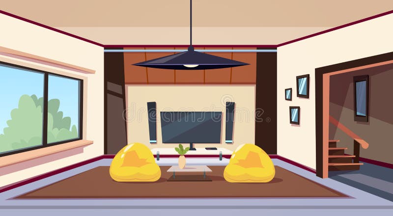 Heimkino modern stock abbildung. Illustration von modern - 38812955