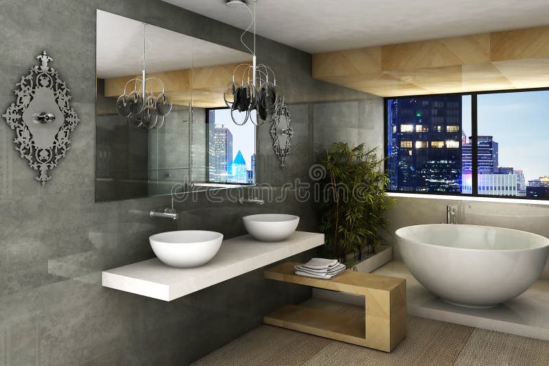 Modernes Badezimmer lizenzfreies stockbild Modernes Badezimmer lizenzfreies stockbild