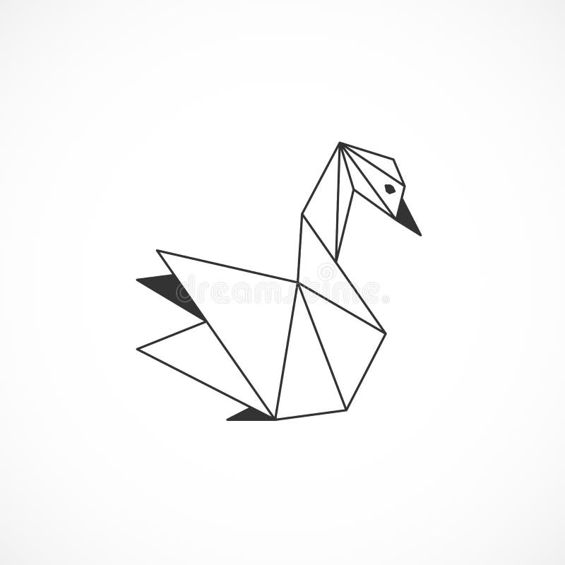 Modernes Design eines schlanken Logo-Elements für die visuelle Identität eines Unternehmens, trendy line Art vektor lizenzfreie abbildung