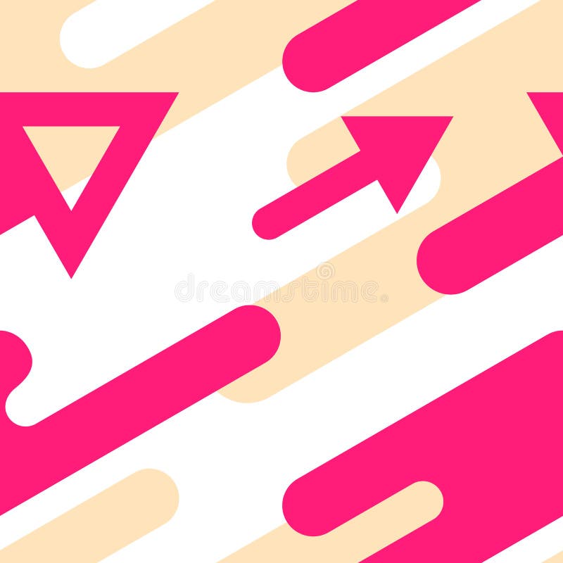 Modernes Helles Nahtloses Muster Mit Pfeilen 3 D Vektor Abbildung