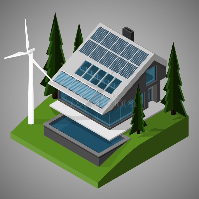 Ausseres Des Autonomen Elektroautos Auf Weissem Hintergrund Stock