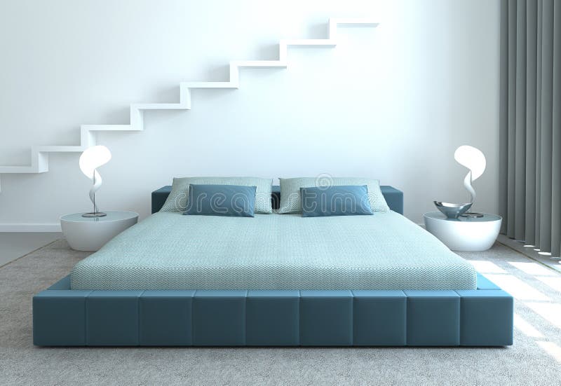 Modernes Schlafzimmer Stock Illustrationen, Vektoren, & Kliparts
