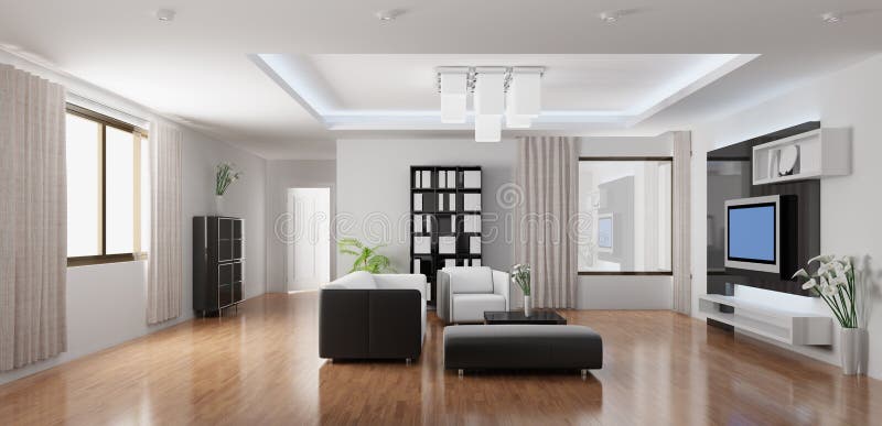 Hölzernes Esszimmer Der Wiedergabe 3d Und Konferenzzimmer Mit Schönem