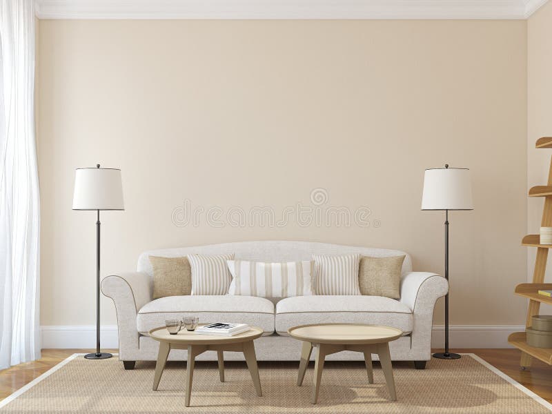 Modernes Wohnzimmer lizenzfreie abbildung Modernes Wohnzimmer lizenzfreie abbildung