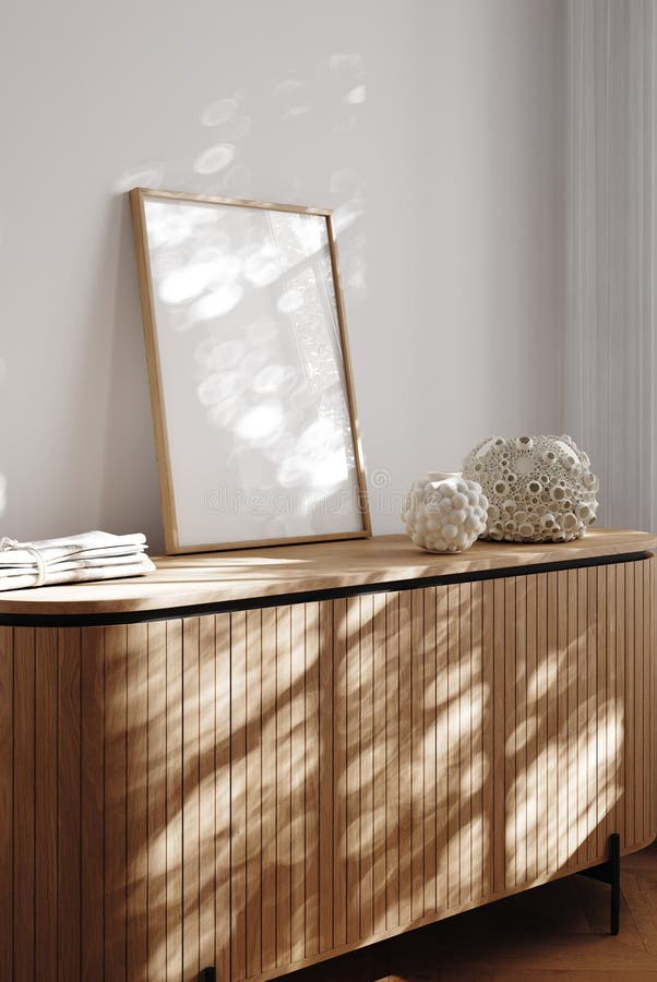 Moderno spazio domestico moderno pulito minimalista immagine d'interno royalty illustrazione gratis