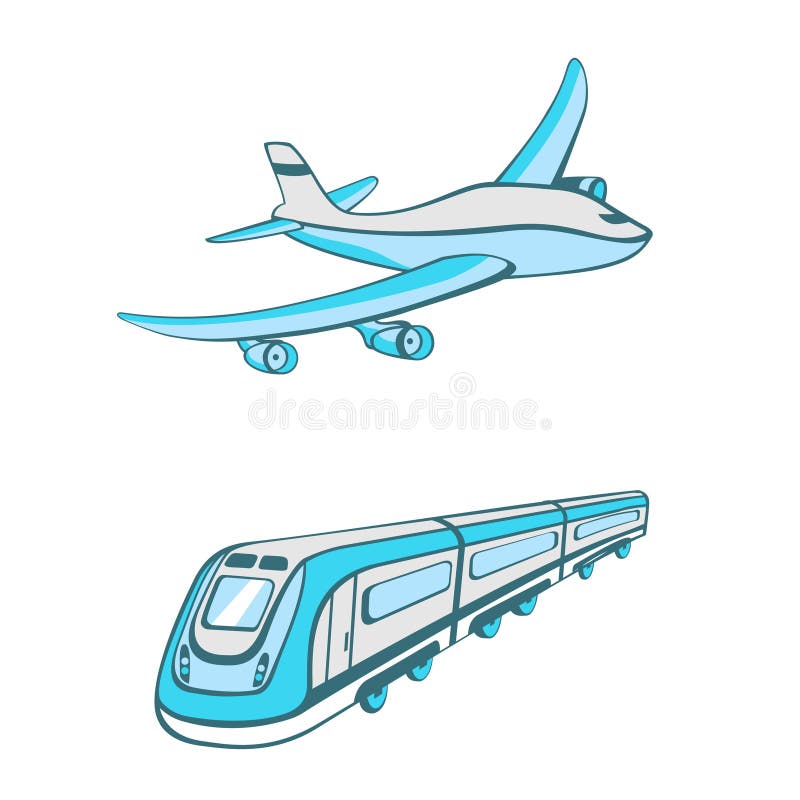 Modes of transport royalty free illustration