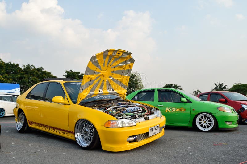 Modifications Car Show At The 4th Anniversary Of Flushstyle Thai