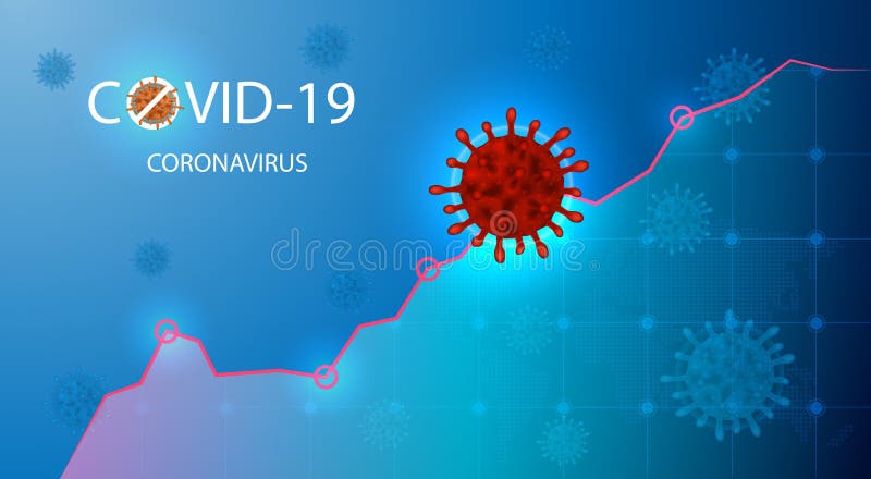 Changes in the stock market due to a pandemic coronavirus covid-19. Virus economy impacts. Vector background Coronavirus and market. Changes in the stock market due to a pandemic coronavirus covid-19. Virus economy impacts. Vector background Coronavirus and market