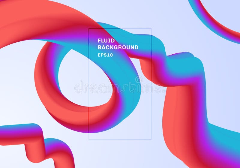 Modische vibrierende Steigungsfarbe des abstrakten modernen Hintergrundes Fluss formen rote, rosa und blaue Farbe 3D mit gewunden lizenzfreie abbildung Modische vibrierende Steigungsfarbe des abstrakten modernen Hintergrundes Fluss formen rote, rosa und blaue Farbe 3D mit gewunden lizenzfreie abbildung