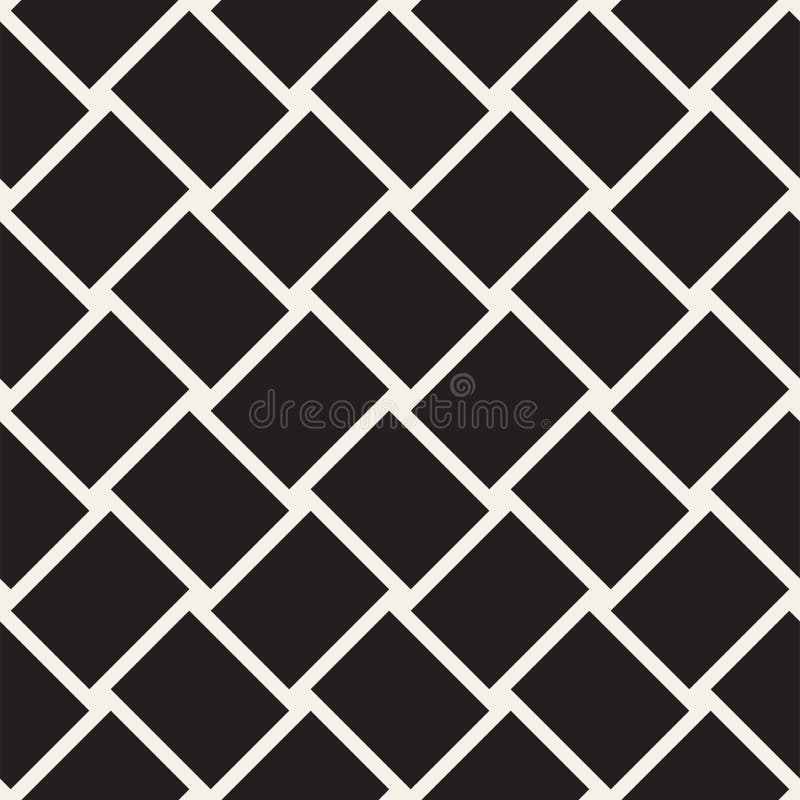 Modisches Twillwebart Gitter Abstrakter geometrischer Hintergrund Entwurf Vektornahtloses Schwarzweiss-Muster vektor abbildung Modisches Twillwebart Gitter Abstrakter geometrischer Hintergrund Entwurf Vektornahtloses Schwarzweiss-Muster vektor abbildung