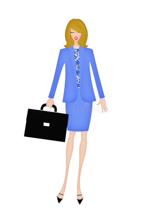 Modna Młoda kobieta sukcesu royalty ilustracja Modna Młoda kobieta sukcesu royalty ilustracja