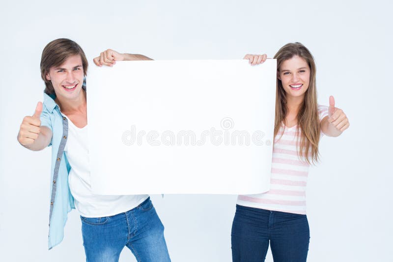 Modniś pary mienia plakat zdjęcie royalty free