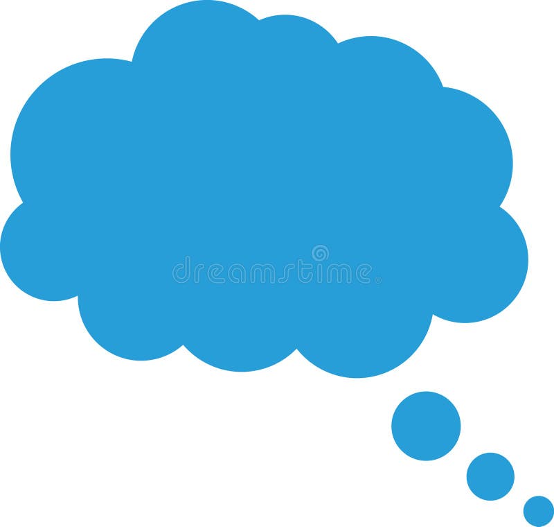 Trendy think bubble in flat style. Think bubble isolated on white background. Cloud line icon Vector art. Trendy think bubble in flat style. Think bubble isolated on white background. Cloud line icon Vector art