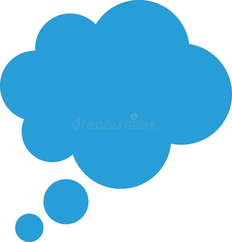 Trendy think bubble in flat style. Think bubble isolated on white background. Cloud line icon Vector art. Trendy think bubble in flat style. Think bubble isolated on white background. Cloud line icon Vector art