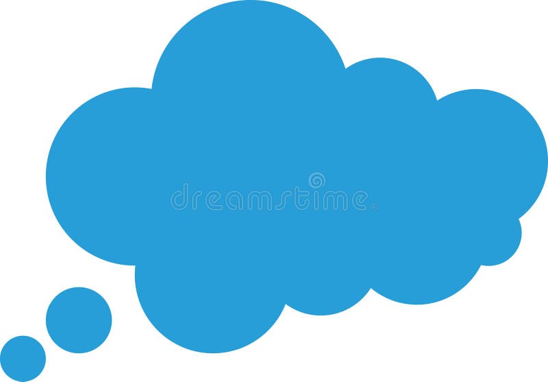 Trendy think bubble in flat style. Think bubble isolated on white background. Cloud line icon Vector art. Trendy think bubble in flat style. Think bubble isolated on white background. Cloud line icon Vector art