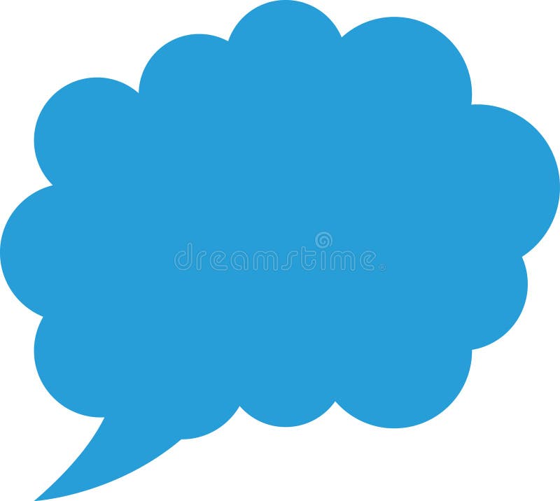 Trendy think bubble in flat style. Think bubble isolated on white background. Cloud line icon Vector art. Trendy think bubble in flat style. Think bubble isolated on white background. Cloud line icon Vector art