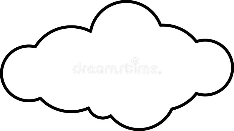 Trendy think bubble in flat style. Think bubble isolated on white background. Cloud line icon Vector art. Trendy think bubble in flat style. Think bubble isolated on white background. Cloud line icon Vector art