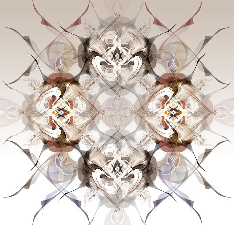 Motif hivernal abstrait de style Art nouveau illustration libre de droits