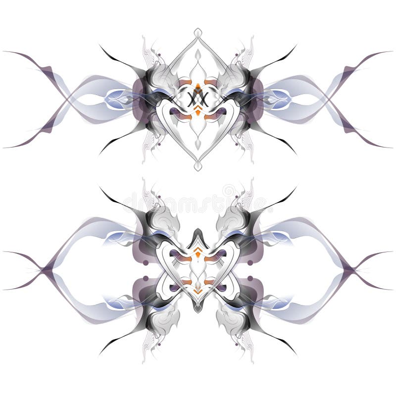 Modèle abstrait d'hiver dans le style d'Art Nouveau illustration libre de droits