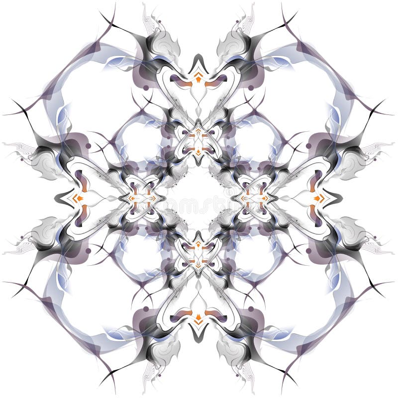 Modèle abstrait d'hiver dans le style d'Art Nouveau illustration stock